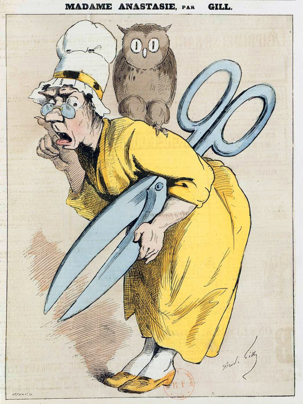安德烈•吉尔“Anastasie夫人”,< em > L 'Eclipse < / em >, n。209年,1874年juillet 19日