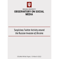 可疑Twitter活动在乌克兰的俄罗斯入侵